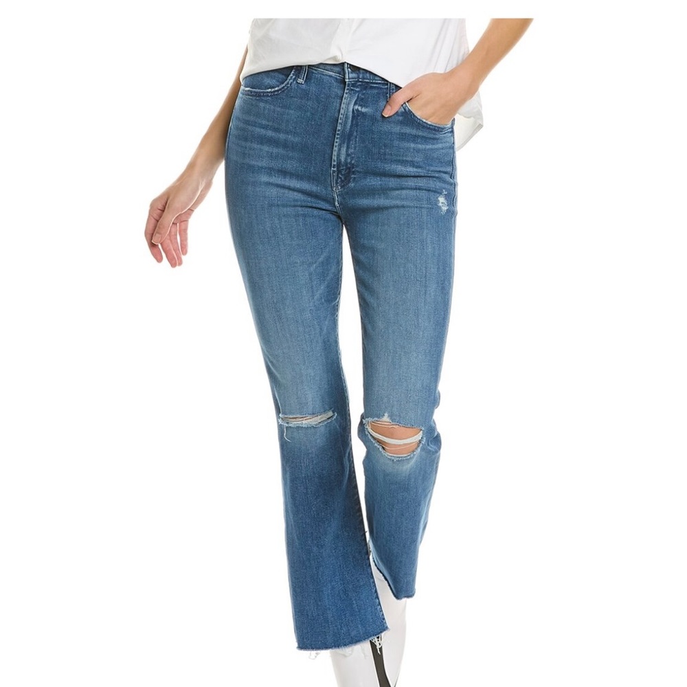 MOTHER DENIM The Hustler Ankle Fray jeans